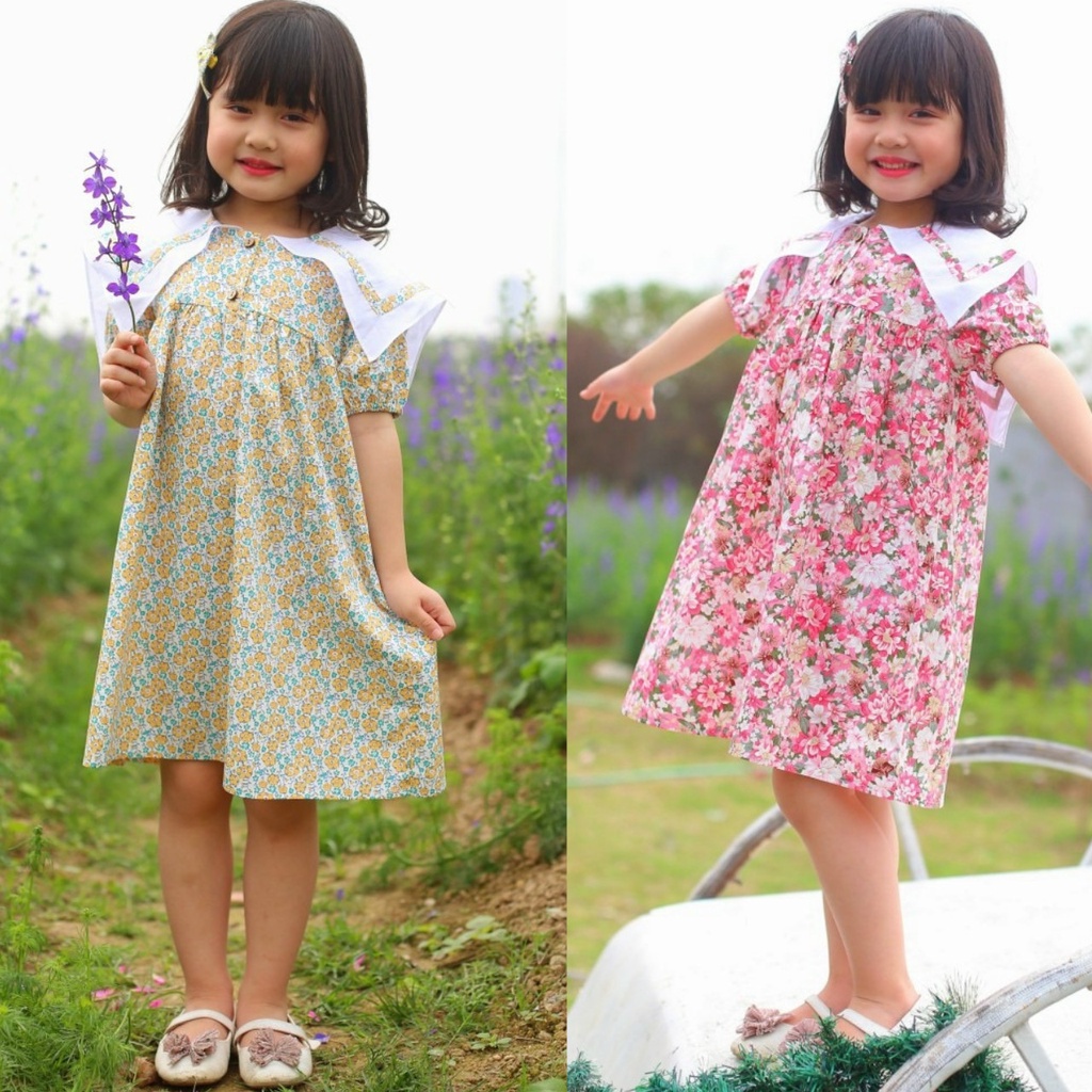 váy cho bé gái 1-7 tuổi hoa nhí xinh yêu 10-25kg ,mamikid