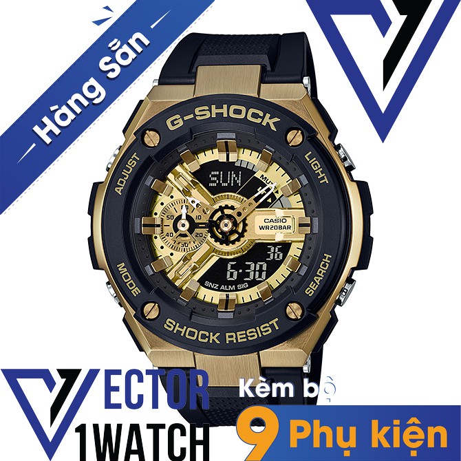 Đồng hồ thể thao nam nữ G-Shock GST-400G-1A9 Full phụ kiện