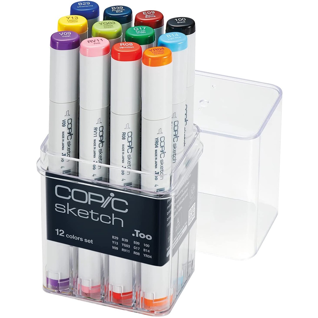 Bộ 12 bút Art Marker Copic Nhật Bản cao cấp