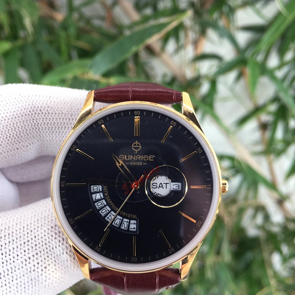 Đồng Hồ Nam Sunrise 1127SA, chính hãng full box, bảo hành 3 năm, Sapphire chống xước, chống nước, dây da cao cấp | BigBuy360 - bigbuy360.vn