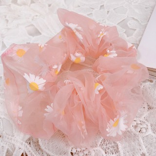 Dây buộc tóc Scrunchies hoa cúc