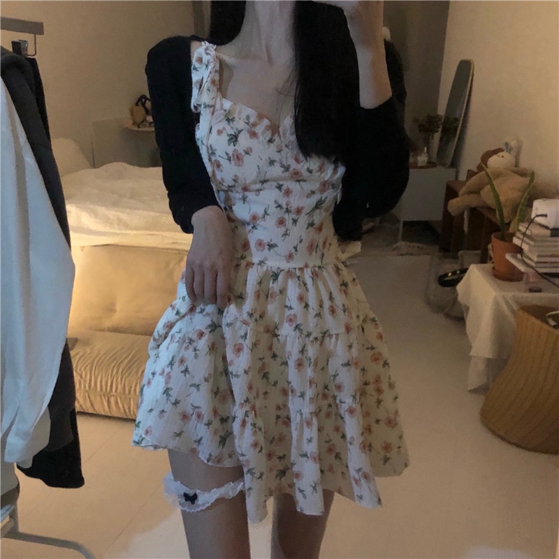 Đầm Hoa Mini Thời Trang Mùa Hè Quyến Rũ Cho Nữ