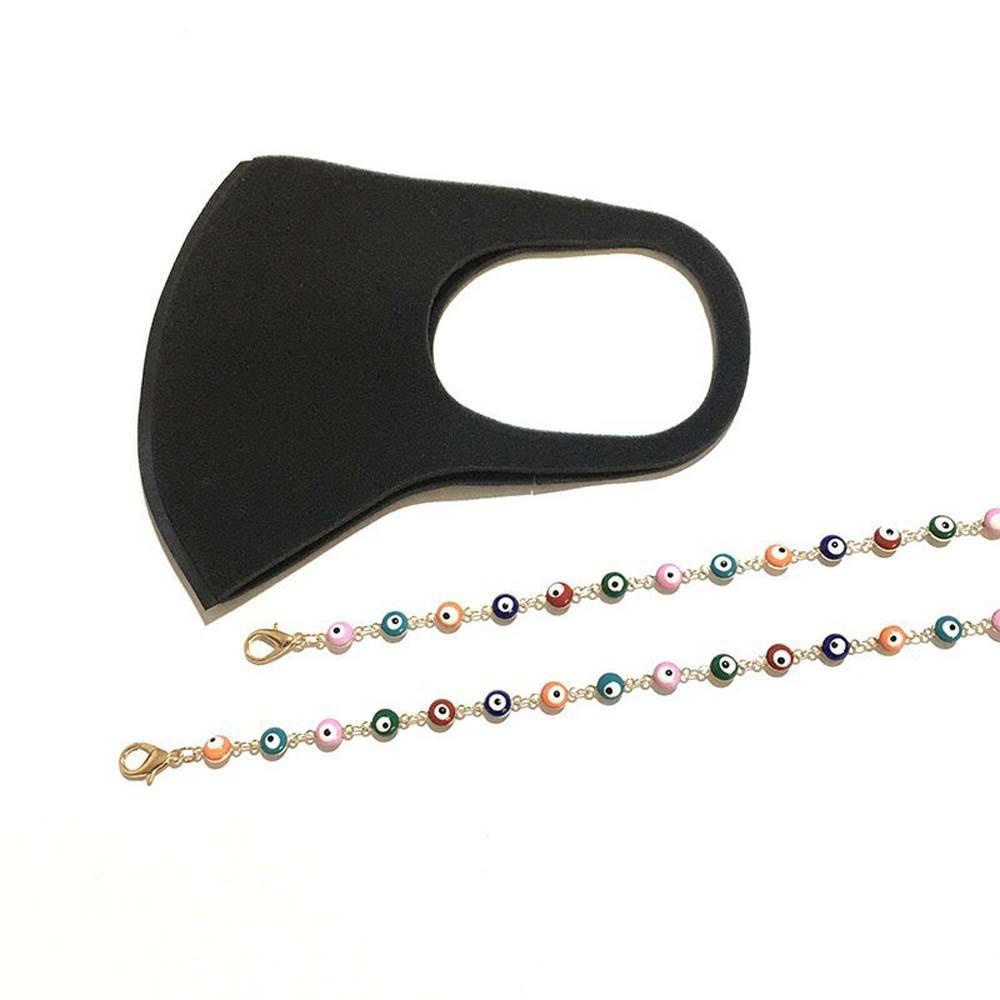 Dây Đeo Mắt Kính Đính Hạt Kim Loại Chống Thất Lạc Thời Trang Cho Nữ