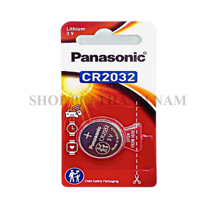 [Mã LIFEXANH03 giảm 10% đơn 500K] Pin CR2032 Panasonic lithium 3V vỉ 1 viên chính hãng