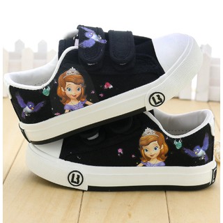 giầy bata quai dán hình elsa cho bé gái