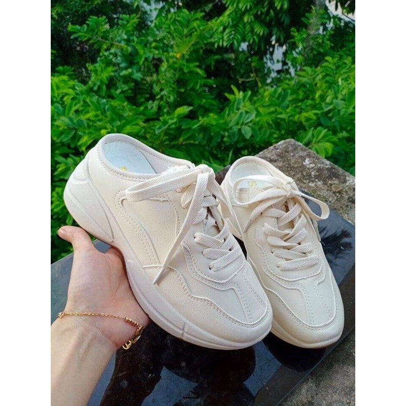 Giày sục thể thao đế độn