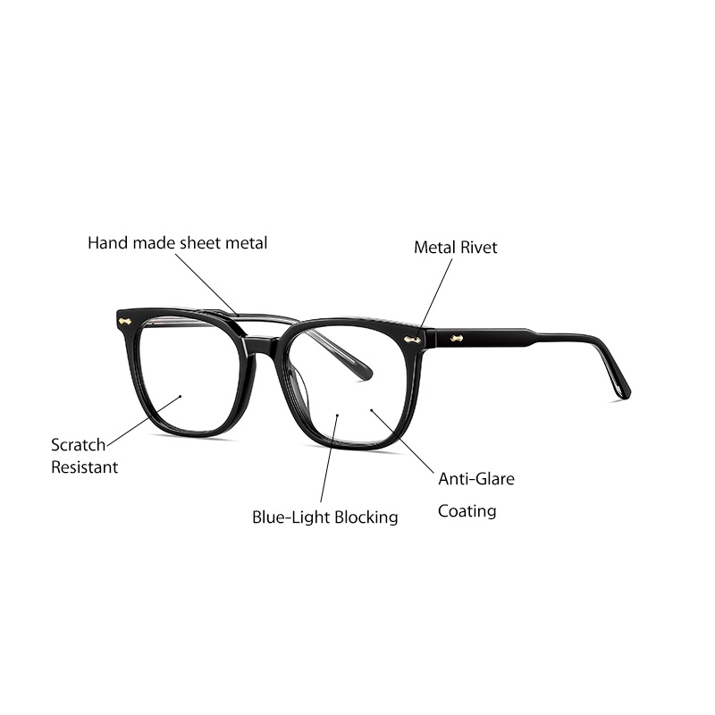 Mắt kính ZELIN PS8802 chống ánh sáng phong cách văn học thời trang cho nữ