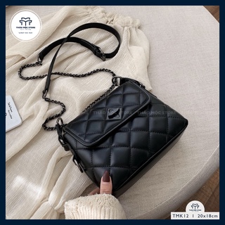 Túi đeo chéo nữ khóa chữ thập xoay phong cách xinh đẹp TMK12