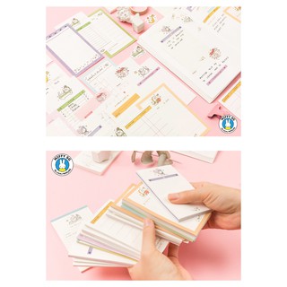 Bộ 50 giấy ghi chú/giấy note THỎ MỀM MOE MOE