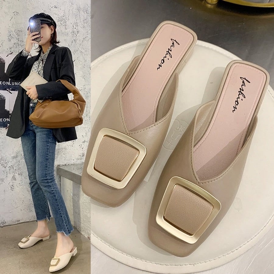 XẢ KHO - Dép sục nhựa khoá vuông cao cấp