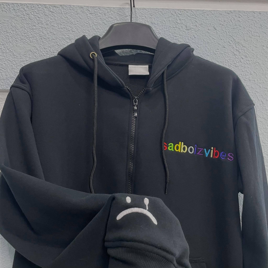 Áo Sadboizvibes Hoodie Zipper  Khoác dây kéo sad boiz 12 màu full tag | BigBuy360 - bigbuy360.vn