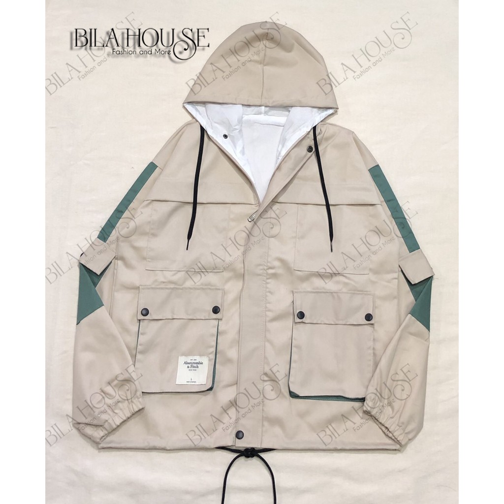 Áo khoác kaki 2 lớp cao cấp mới phối túi hộp kèm hình thật | BigBuy360 - bigbuy360.vn