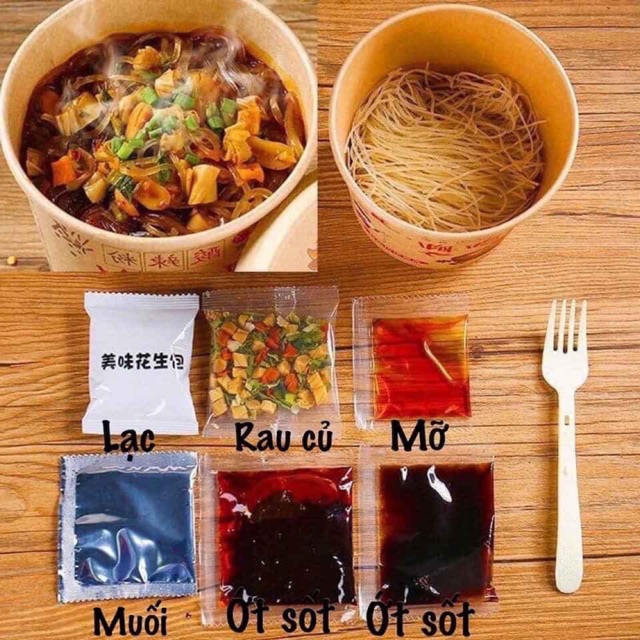 Combo nước lê trà sữa miến