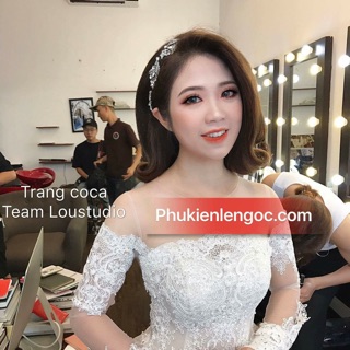 Dây cài tóc cô dâu