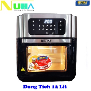 Mua Nồi chiên không dầu điện tử dung tích 12L Matika-9312  nướng nguyên con GÀ  công suất 1500W  bảo hành 12 tháng