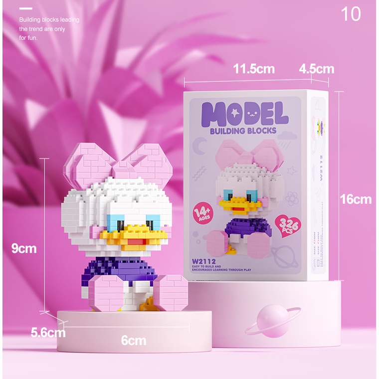 MÔ HÌNH LẮP RÁP MINI 3D NHÂN VẬT HOẠT HÌNH ĐÁNG YÊU CHO BÉ - ĐỒ CHƠI XÉP HÌNH CHO BÉ