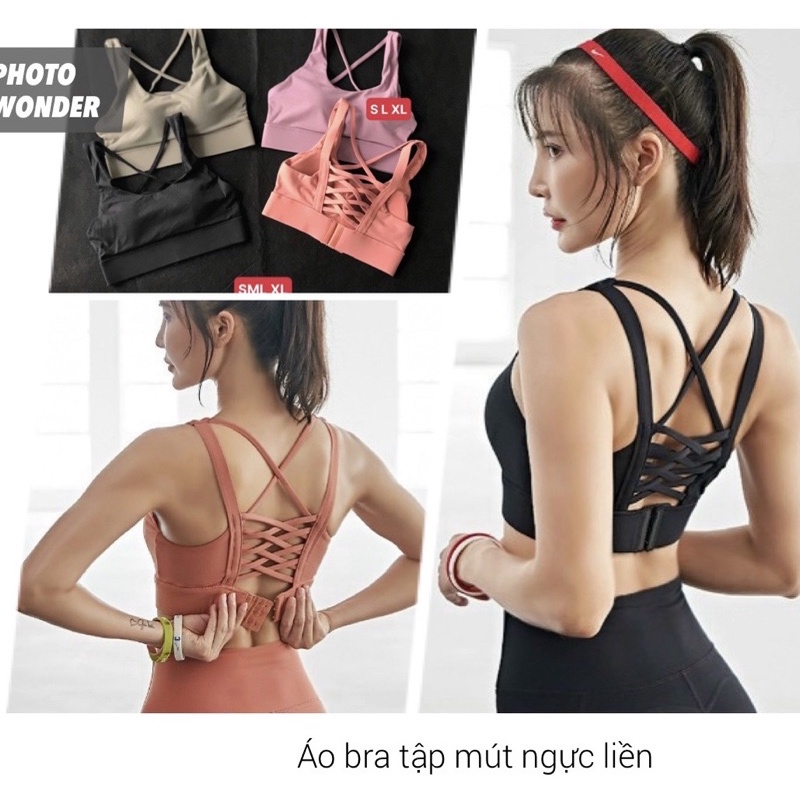 Áo bra tập gym yoga nữ mút đúc may liền dáng thể thao chất thun lạnh cao cấp nâng đỡ ngực chống sốc khi luyện tập