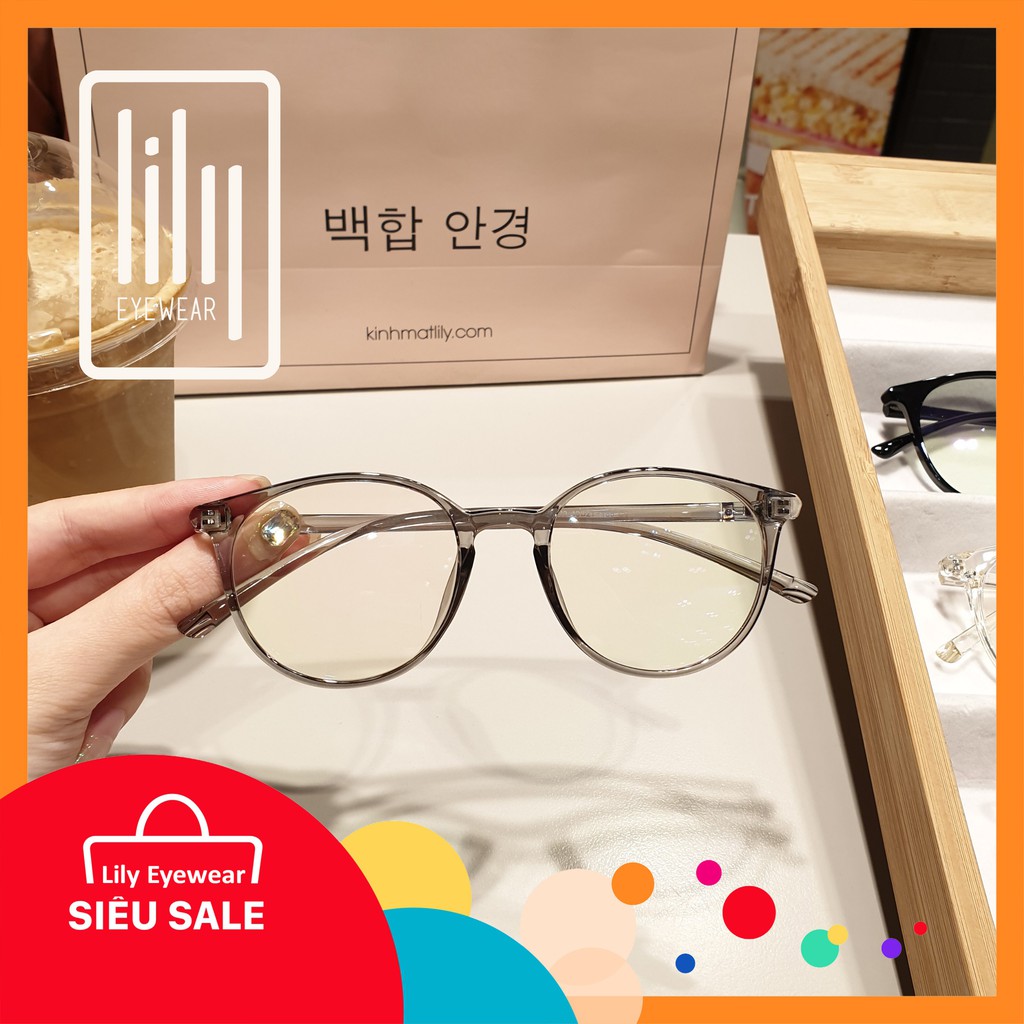 Gọng Kính Mắt Tròn Nhựa Dẻo Hàn L203 - Gọng Kính Cận Tròn Dẻo Lilyeyewear