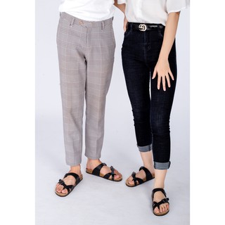 Dép đế trấu, da bò thật Nam Nữ mã D06