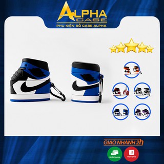Vỏ đựng bảo vệ hộp sạc tai nghe Airpods 1 / 2 / 3 pro hình AIR JORDAN chiếc giày ngộ nghĩnh casealpha