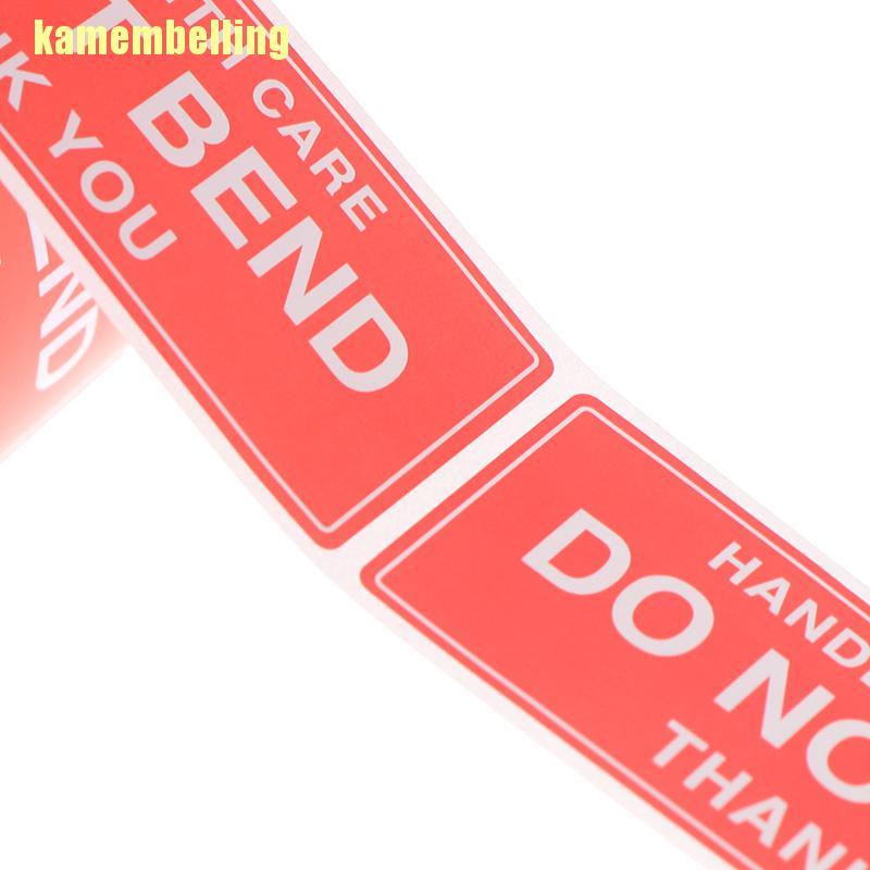 Bộ 250 Sticker Dán Tay Cầm Cảnh Báo Fragile Có Chăm Sóc Do Not Bend