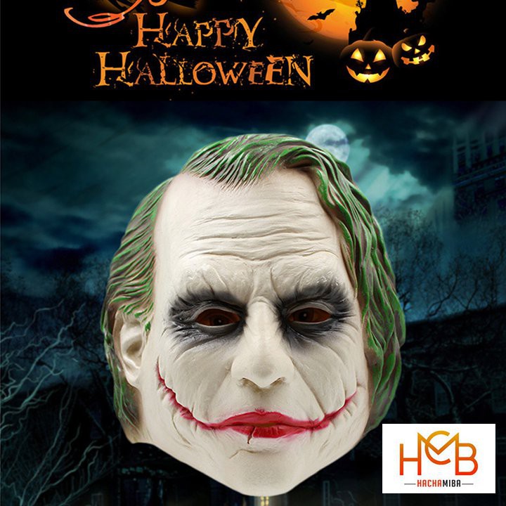Mặt Nạ Jokerr Hóa Trang Joker Silicone Latex Cosplay Halloween - Mặt Nạ Chuẩn Điện Ảnh