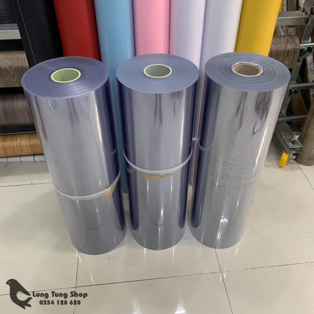 Màng nhựa PVC loại cứng trong suốt dày 3,5,8zem