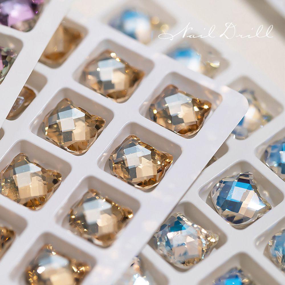 Lọ Phụ Kiện Trang Trí Móng Tay Nghệ Thuật|Phụ Kiện Trang Trí Móng Tay Bằng Thủy Tinh Nhiều Màu Sang Trọng|Túi Đeo Chéo Hình Dạng Độc Đáo Cá Tính Cho Nữ