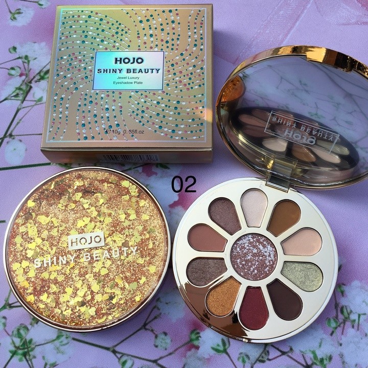 [HOT] Hộp phấn mắt 11 màu Hojo Skiny Beauty Eyeshadow Plate nắp nhũ sang chảnh