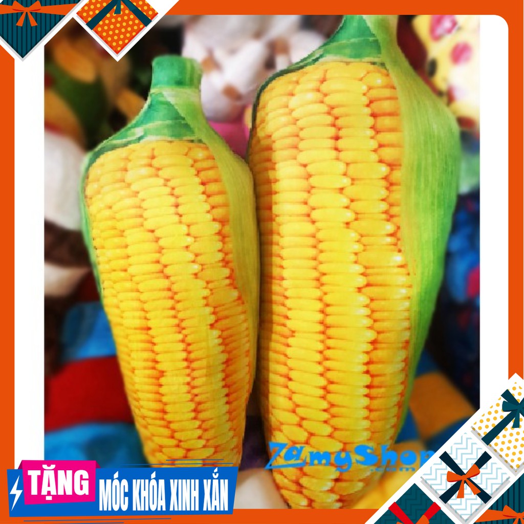 🌽 🌽 Gối Ôm Trái Bắp 3D Cao Cấp Đáng Yêu – 80 Cm 🌽 🌽 – Đồ Chơi Trẻ Em