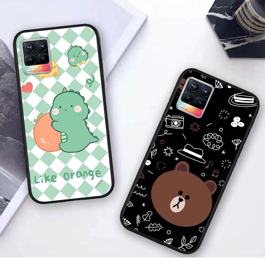 Ốp lưng Oppo REALME 8 in hình khủng long , gấu nâu xinh xắn, siêu cute  mà còn vô cùng RẺ -ĐẸP