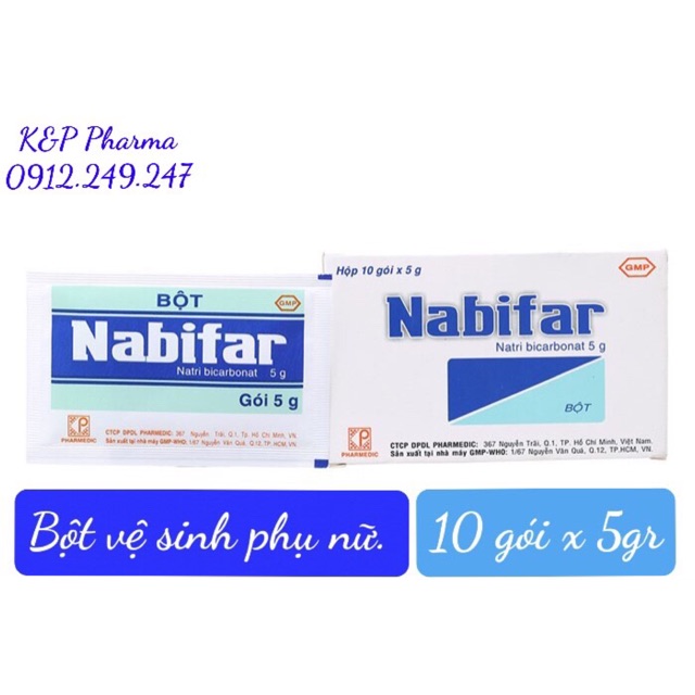 ✅ BỘT VỆ SINH NABIFAR ĐA CÔNG DỤNG - HỘP 10 gói