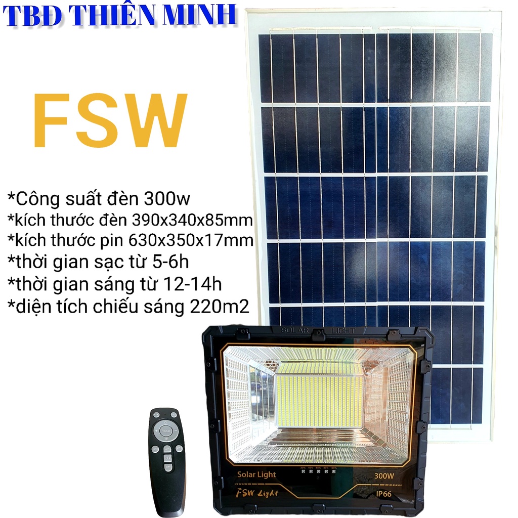 ĐÈN PHA NĂNG LƯỢNG MẶT TRỜI FSW 100W/200W/300W/400W