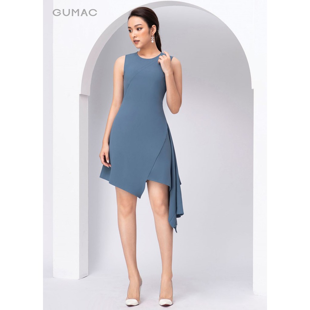 [Mã MABR07062 giảm 8% tối đa 50K đơn từ 249K] Đầm vạt lệch xẻ DA10259 GUMAC | BigBuy360 - bigbuy360.vn