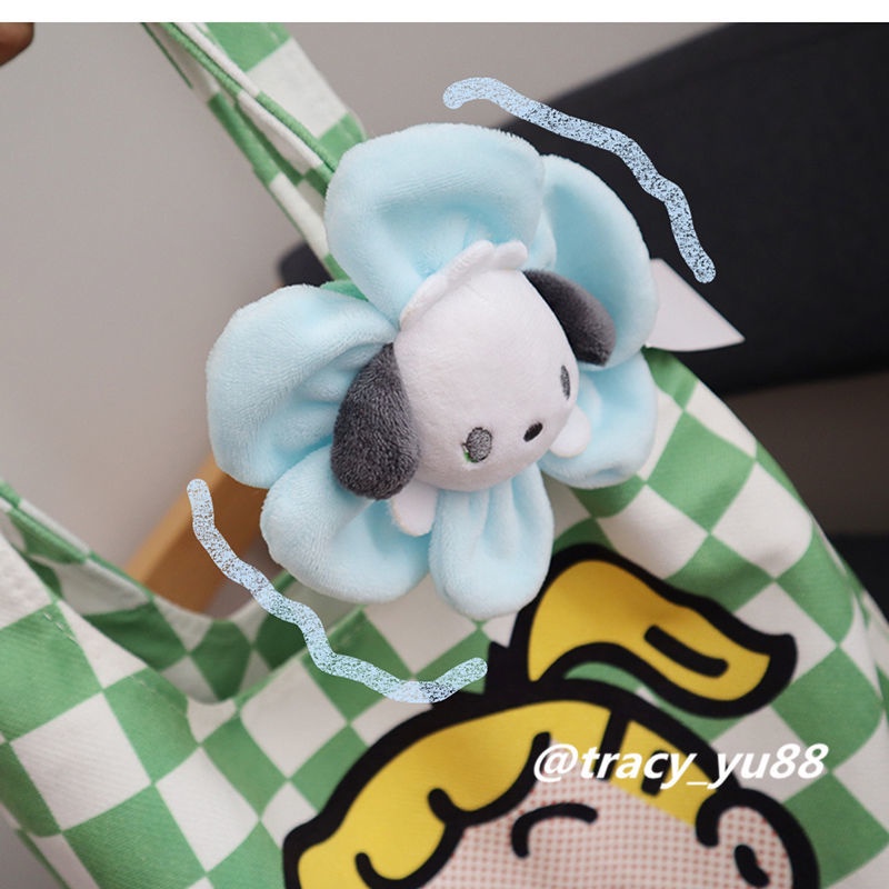 Dây Đeo Cổ Tay Nhồi Bông Họa Tiết Hoa Kuromi Hoạt Hình Nhật Bản Có Thể Uốn Cong Trang Trí Rèm Cửa