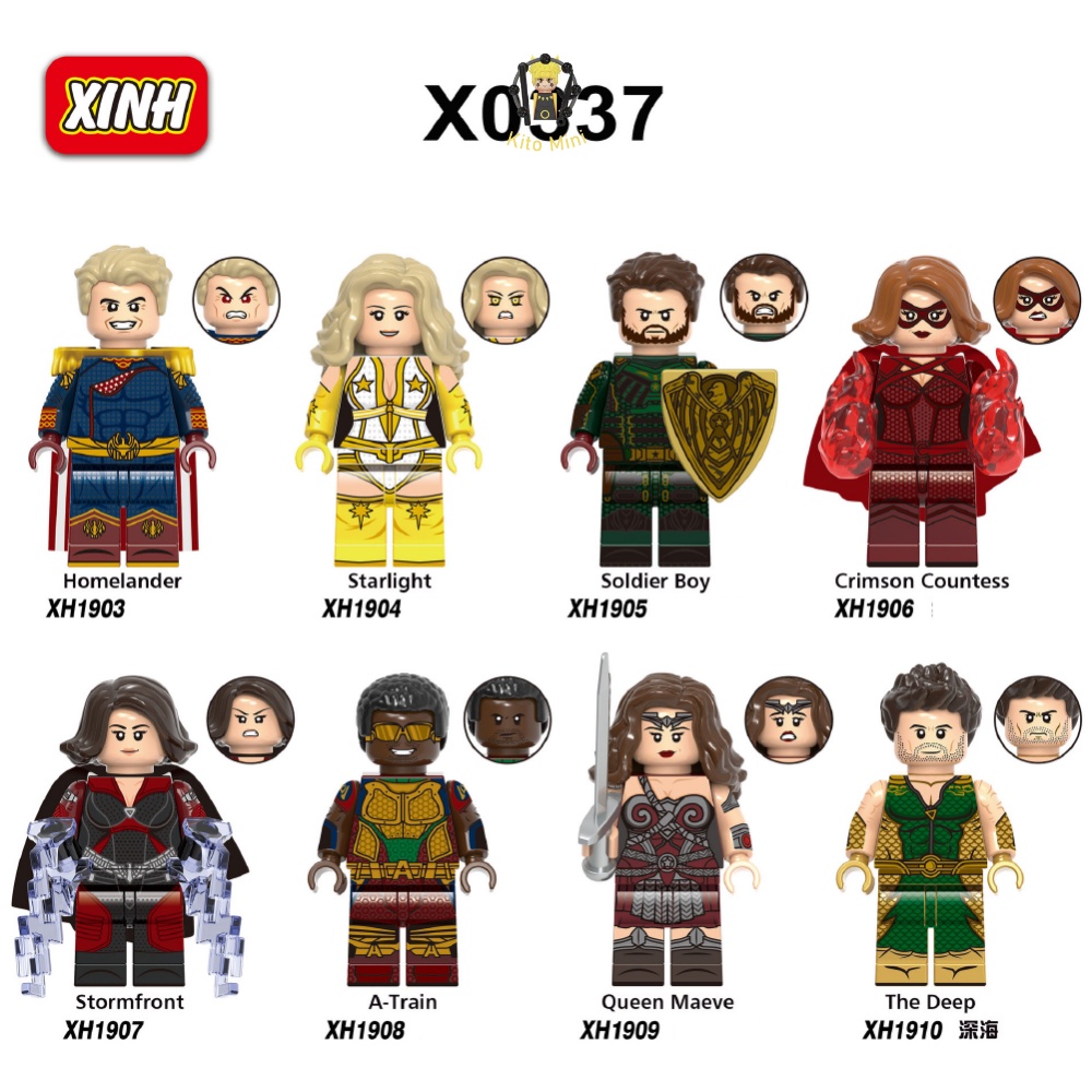 Minifigures Xếp Hình The Boys Lắp Ráp Siêu Anh Hùng Phá Hoại X0337