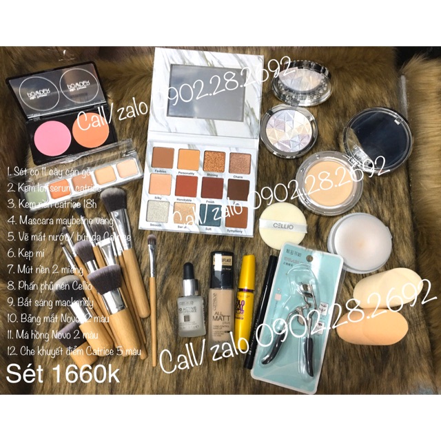 Sét đồ trang điểm/ makeup cơ bản