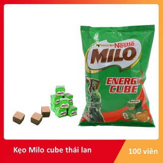 Bịch 100 viên kẹo Milo cube Thái Lan date mới nhất- đồ ăn vặt hot