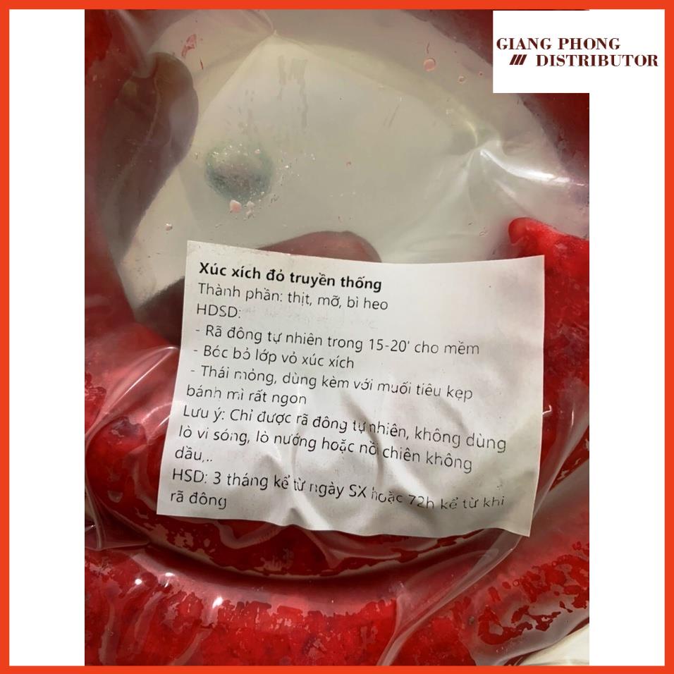 Xúc xích đỏ truyền thống 500gr