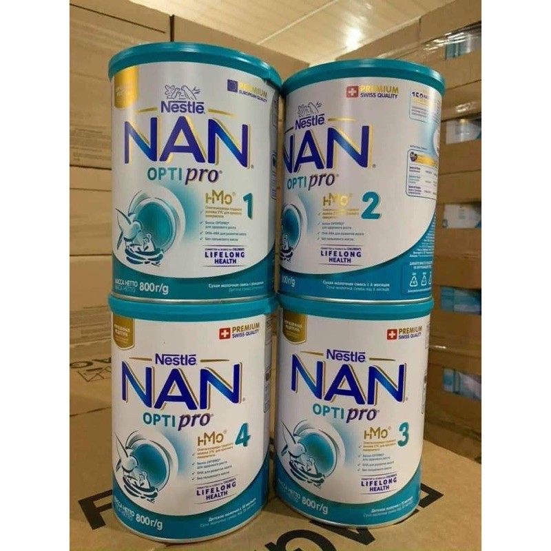 SỮA NAN NGA OPTIPRO HMO mẫu mới đủ số 800gr Số 1, 2, 3, 4