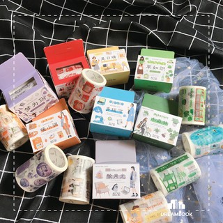 Băng Dính Washi Tape Cuộn Lớn - Cô Gái