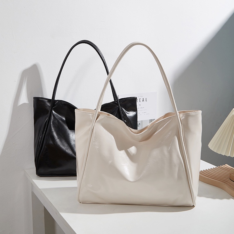 IELGY Túi Đeo Vai Cỡ Lớn Bằng Da Mềm Thời Trang Cho Nữ