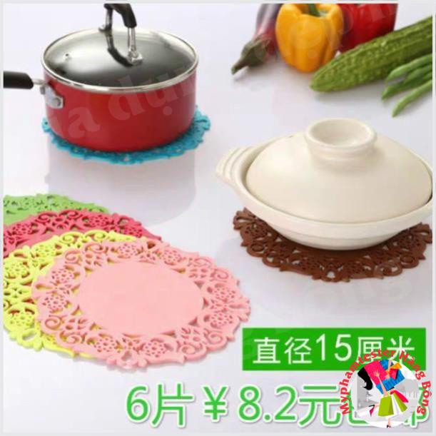 Miếng lót nồi nhựa lót cốc sylicon nhựa cao cấp
