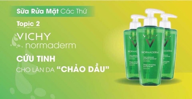 Sữa rửa mặt Vichy Normaderm - Cứu tinh cho làn da chảo dầu