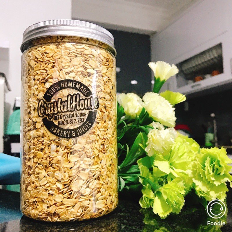 Granola Yến Mạch Homemade (500g)-Đặc Biệt không chất bảo quản và phụ gia