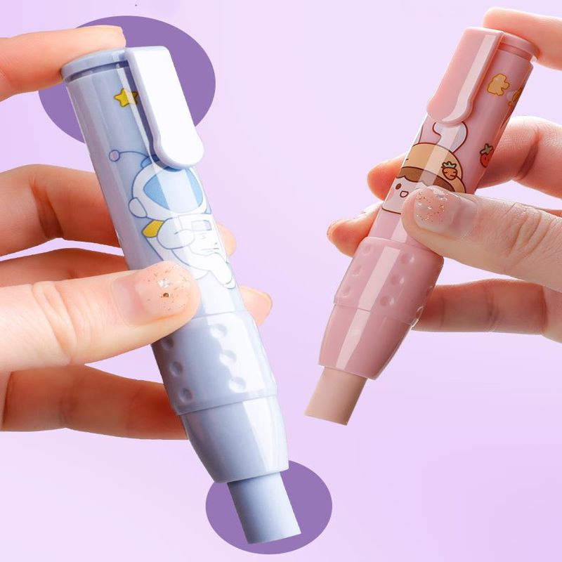 Cục Tẩy Dạng Nhấn Họa Tiết Hoạt Hình Dễ Lau Chùi Cho Học Sinh