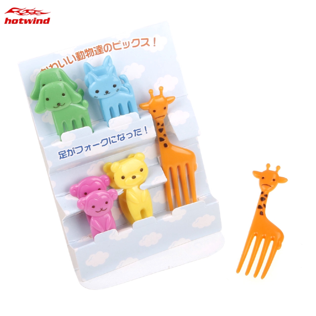 Set 10 Nĩa Ăn Trái Cây Hình Động Vật Xinh Xắn