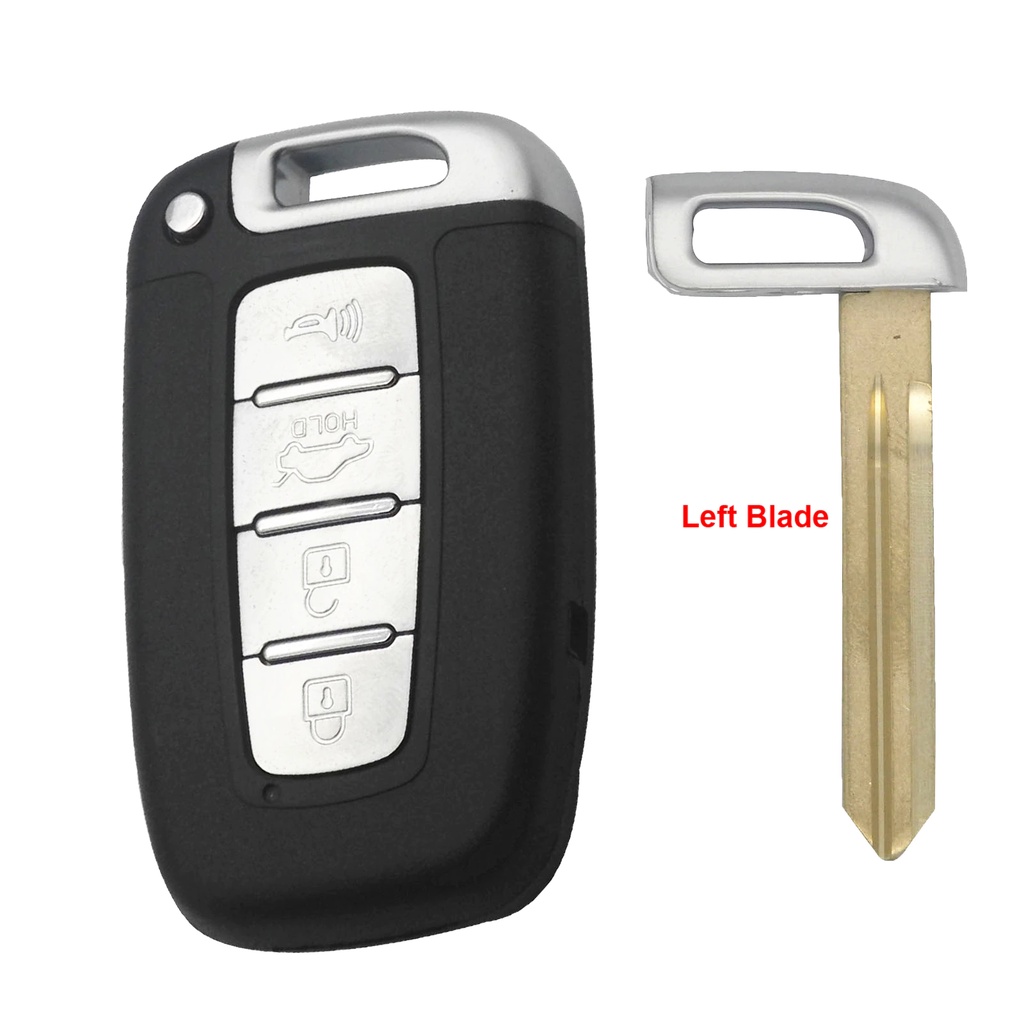 Vỏ Chìa Khóa 4 Nút Cho Xe Hyundai, Smart Key Điều Khiển Từ Xa