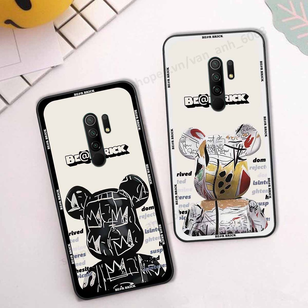 Ốp Xiaomi Redmi 9 be@r brick mars thời trang, ốp lưng điện thoại viền dẻo siêu chất