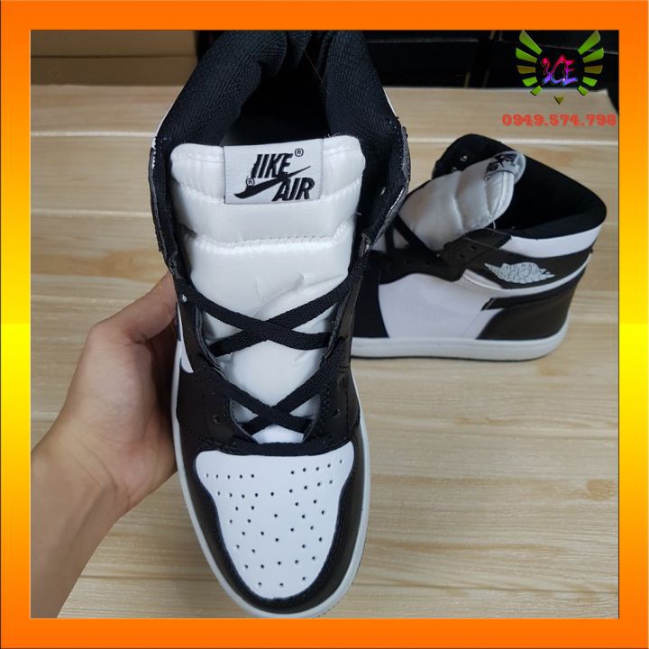 Giày thể thao sneaker panda cao cổ đen trắng cho nam nữ